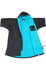 2022 Dryrobe Advance Short Sleeve Premium Outdoor Change Robe ASDABB - Black / Blue